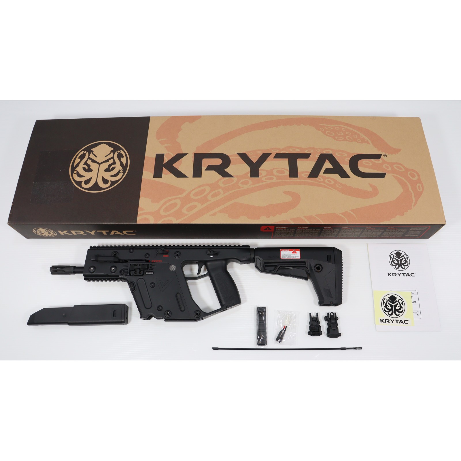 [MIL] KRYTAC(クライタック) 電動ガン KRISS VECTOR(クリスベクター) Gen2 V2 BK(ブラック/黒)(KTAEG-G2VSMGF-BK05) (18歳以上専用)